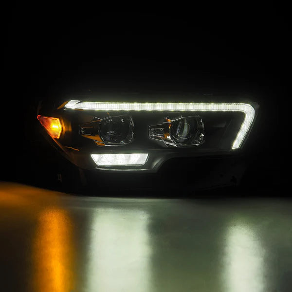 16-23 Toyota Tacoma MK II LUXX-Series LED Projector Headlights Black