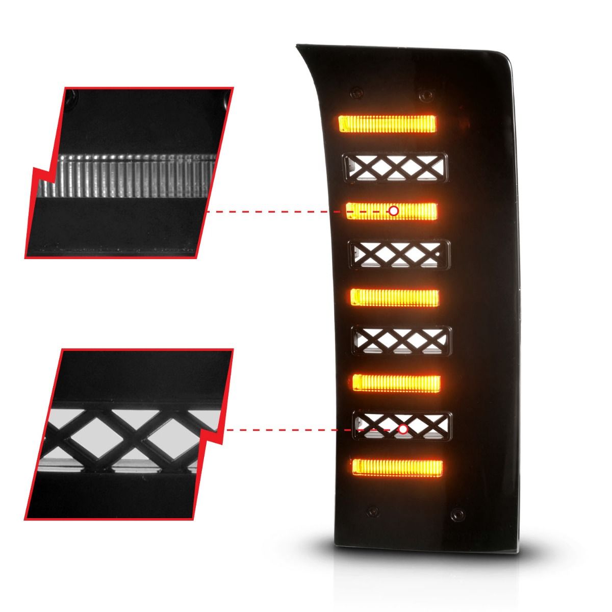 Anzo 2022+ Tundra DRL Vent Lights w/ DRL, Sequential & Initiation
