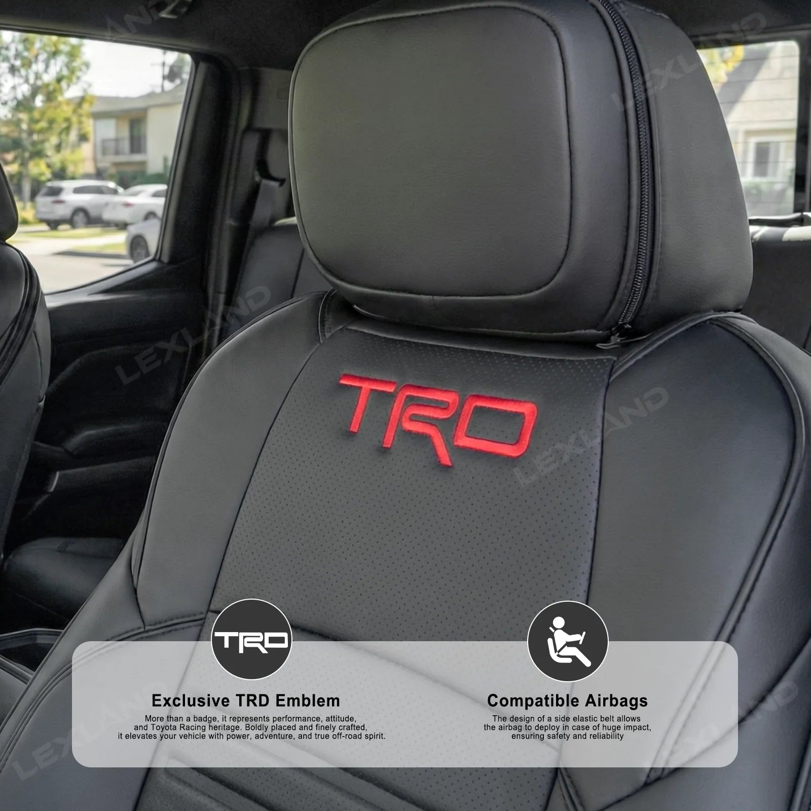 TRD-Embossed Seat Covers for 2024+ Tacoma
