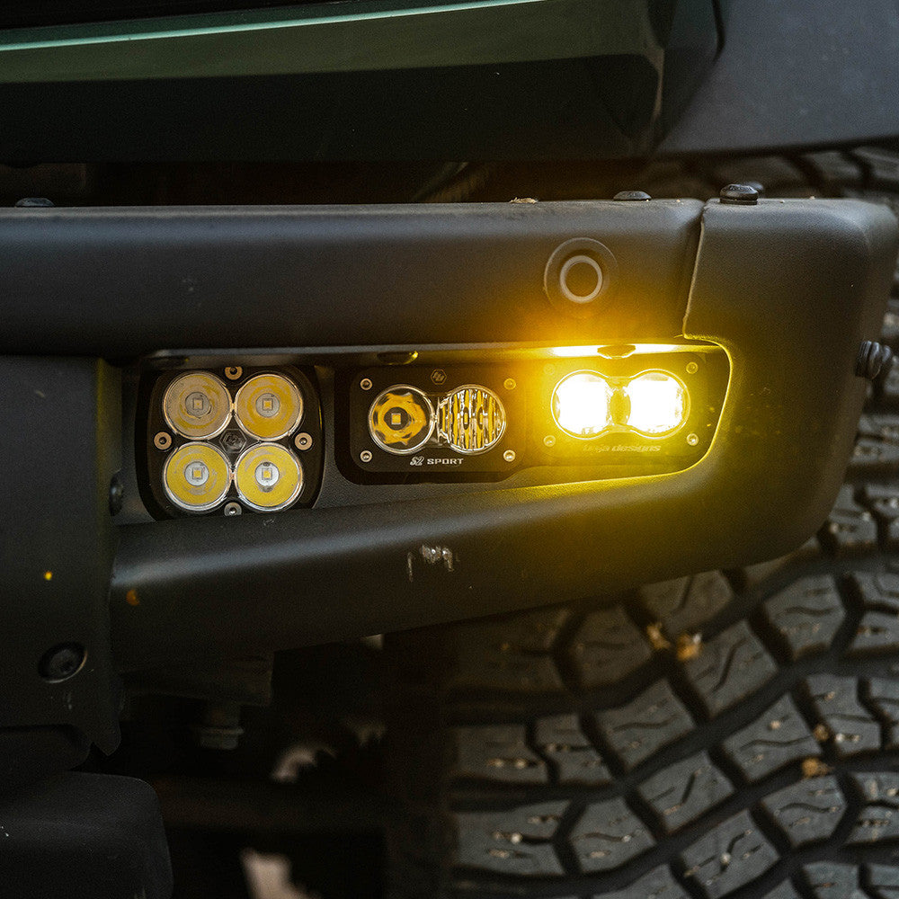 Ford S2 SAE “Sportsmen” Fog Pocket Light Kit - Ford 2021-On Bronco; Steel Bumper
