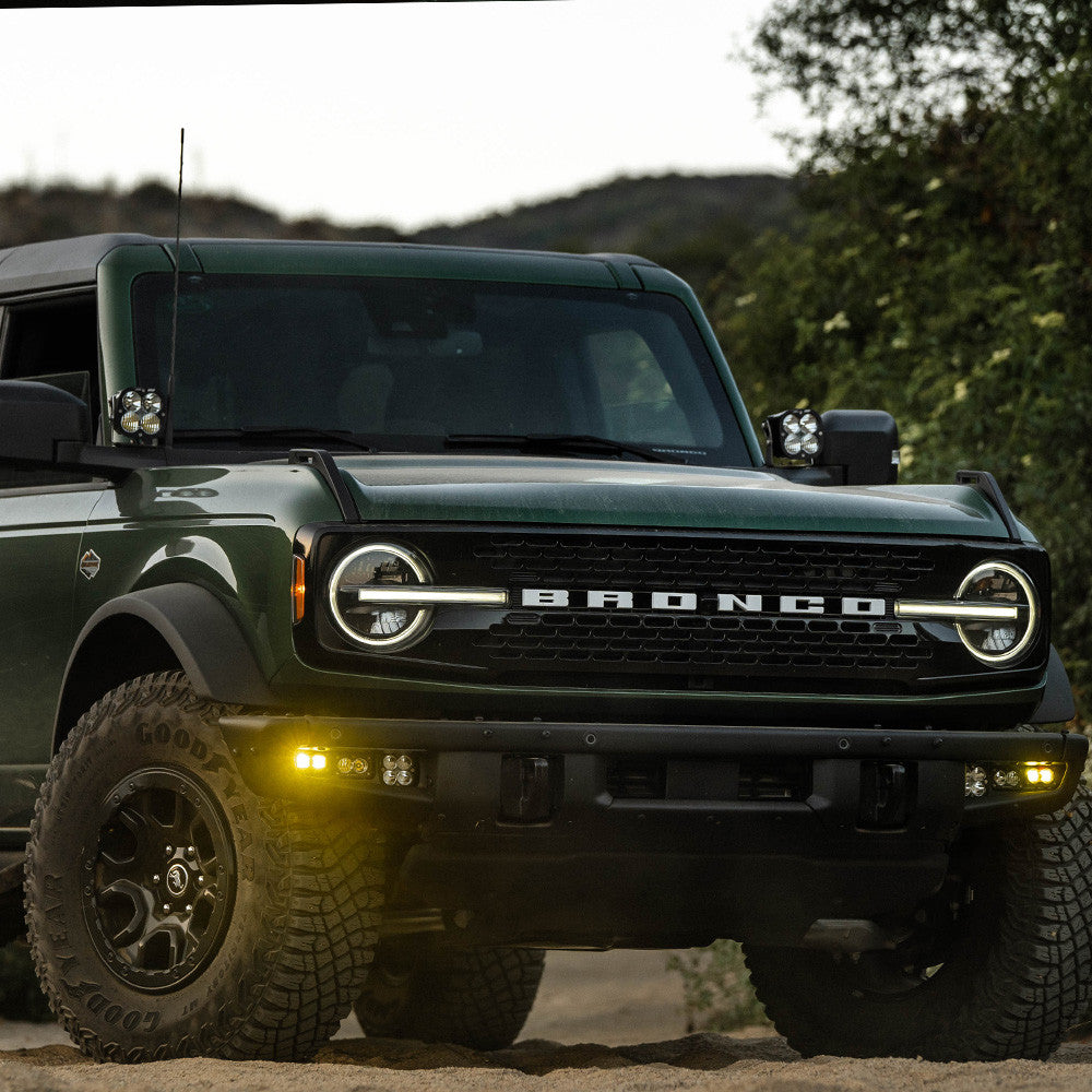 Ford S2 SAE “Sportsmen” Fog Pocket Light Kit - Ford 2021-On Bronco; Steel Bumper