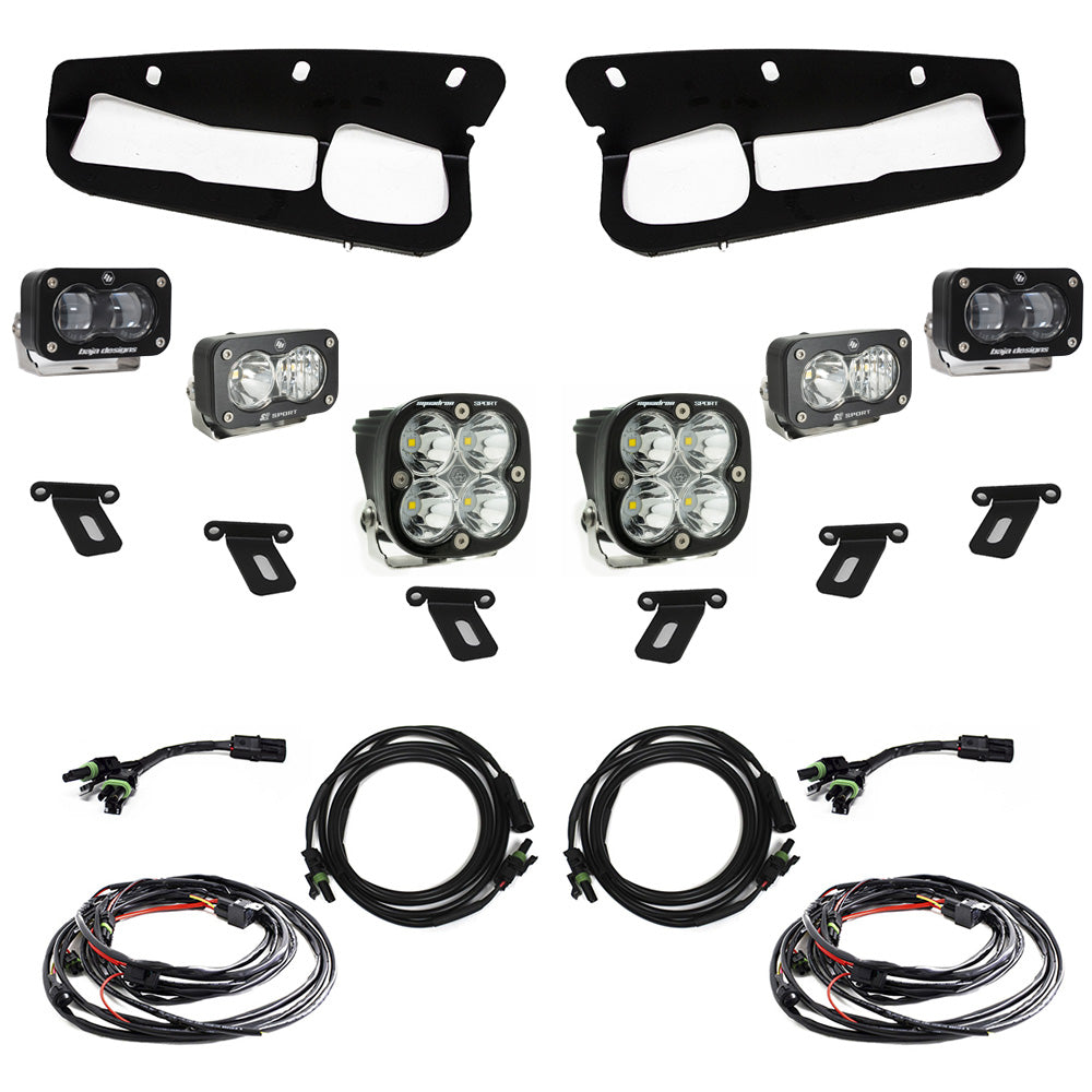 Ford S2 SAE “Sportsmen” Fog Pocket Light Kit - Ford 2021-On Bronco; Steel Bumper