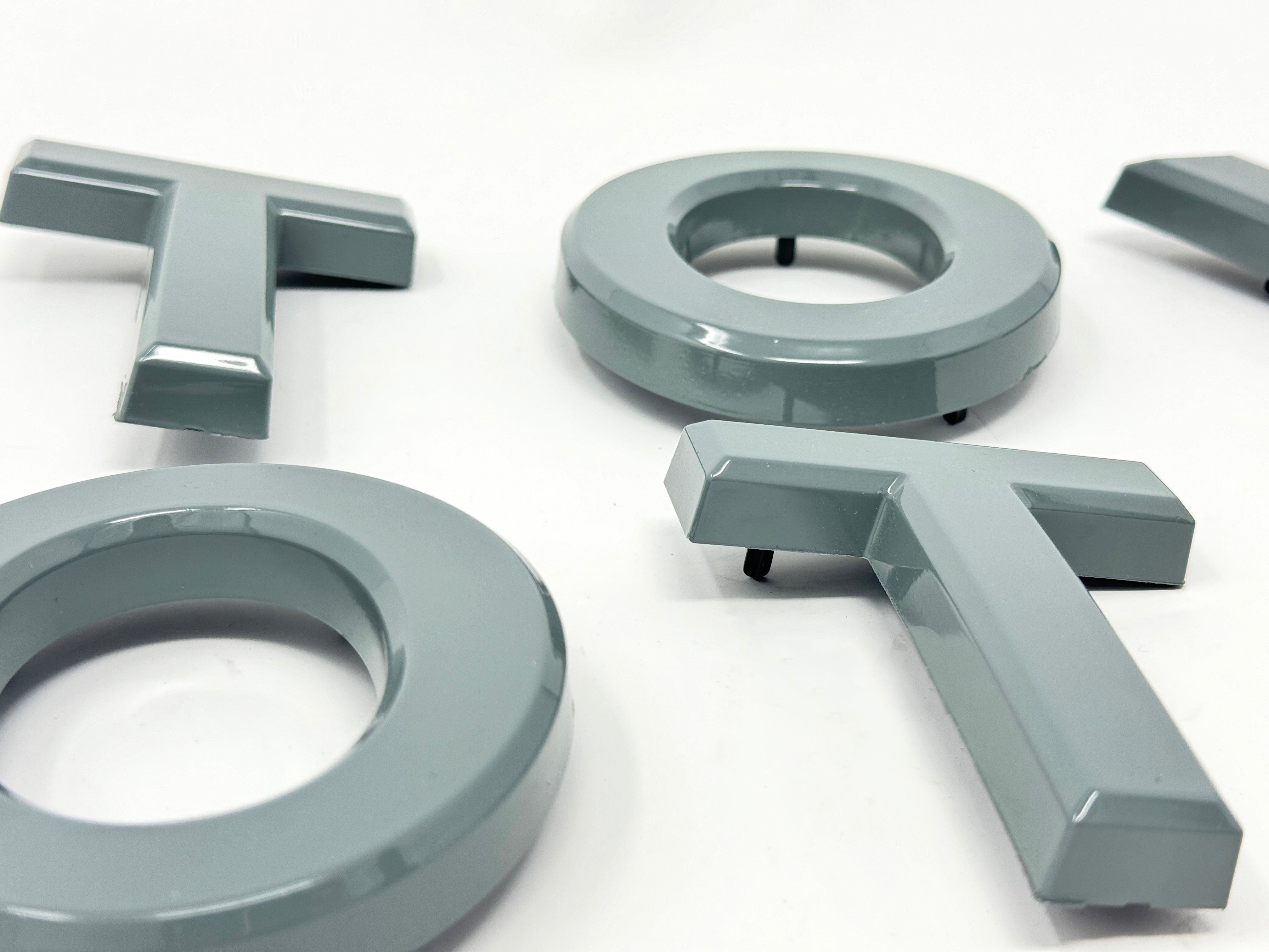 Custom Paint-Matched TOYOTA Pro Grille Letters (Cart Add-On)