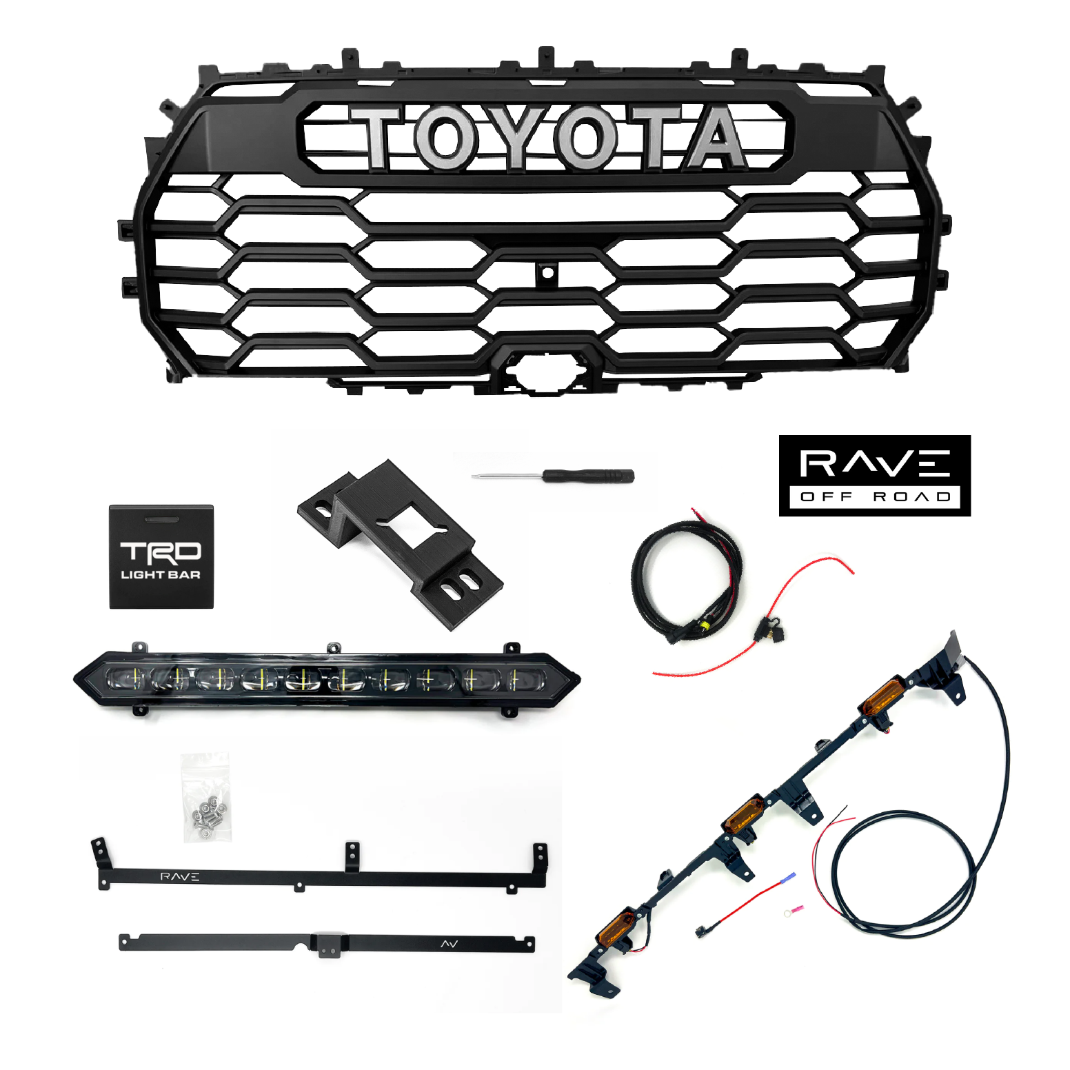 Genuine OEM Complete TRD Pro Grille Kit for 2022+ Tundra