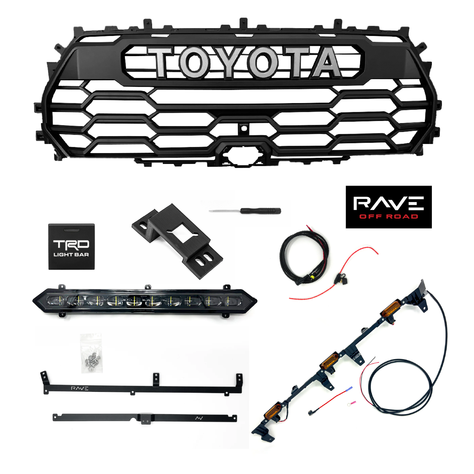 Genuine OEM Complete TRD Pro Grille Kit for 2023+ Sequoia