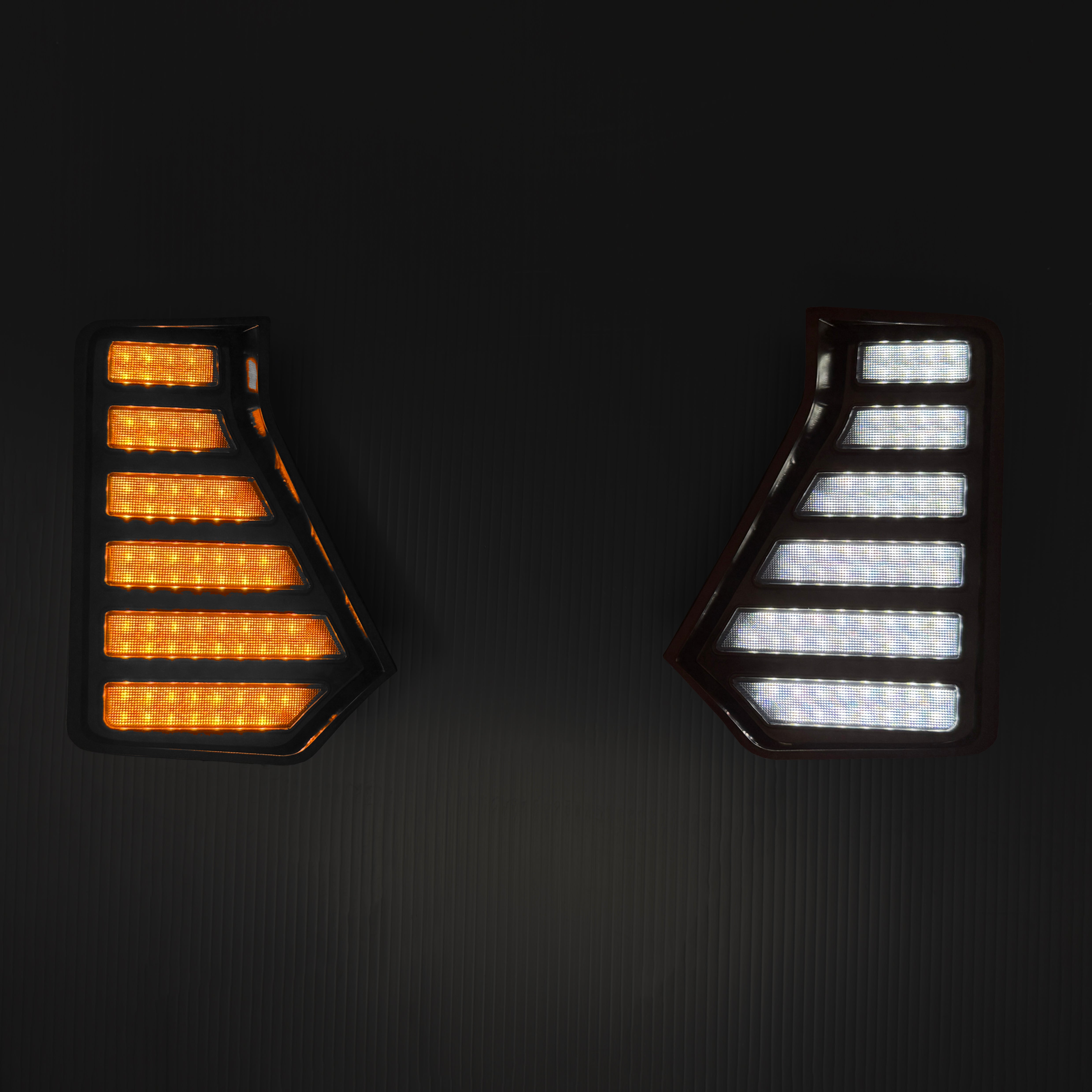 Smoked Fang Lights with Startup, DRL & Sequential Turn for 2024+ Tacoma