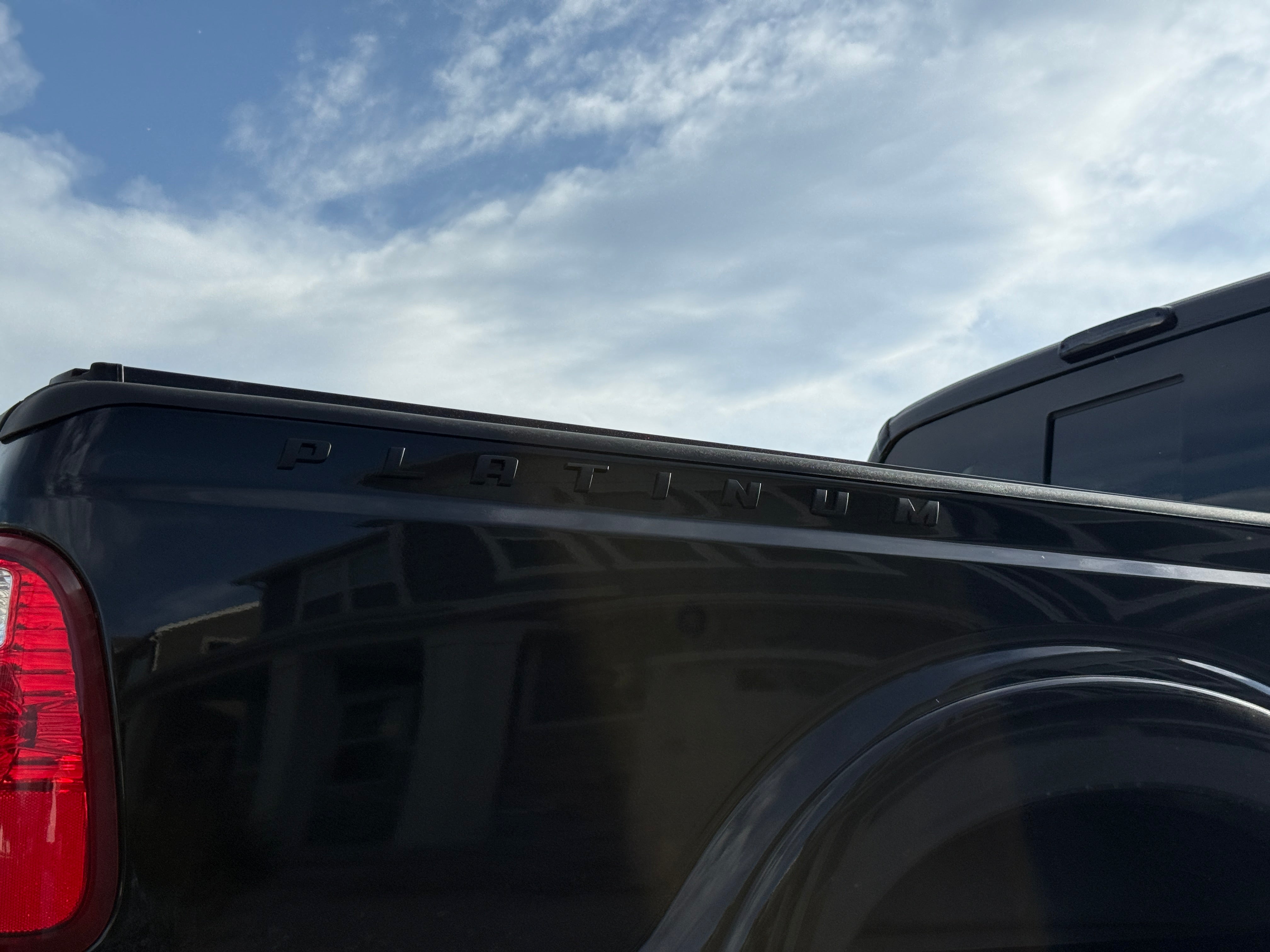 Matte Black Platinum Super Duty Bedside Emblem