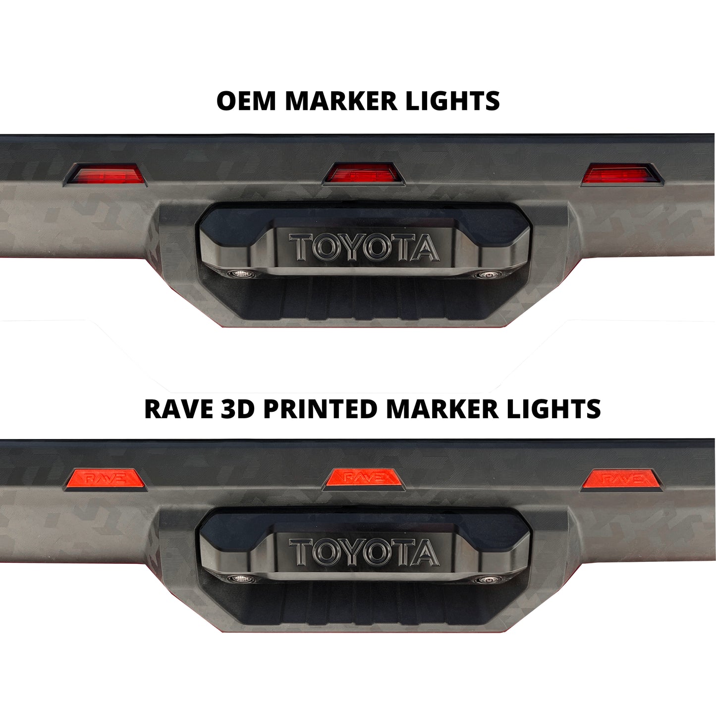 Rave Tailgate Rear Marker Lights for 2022+ Tundra