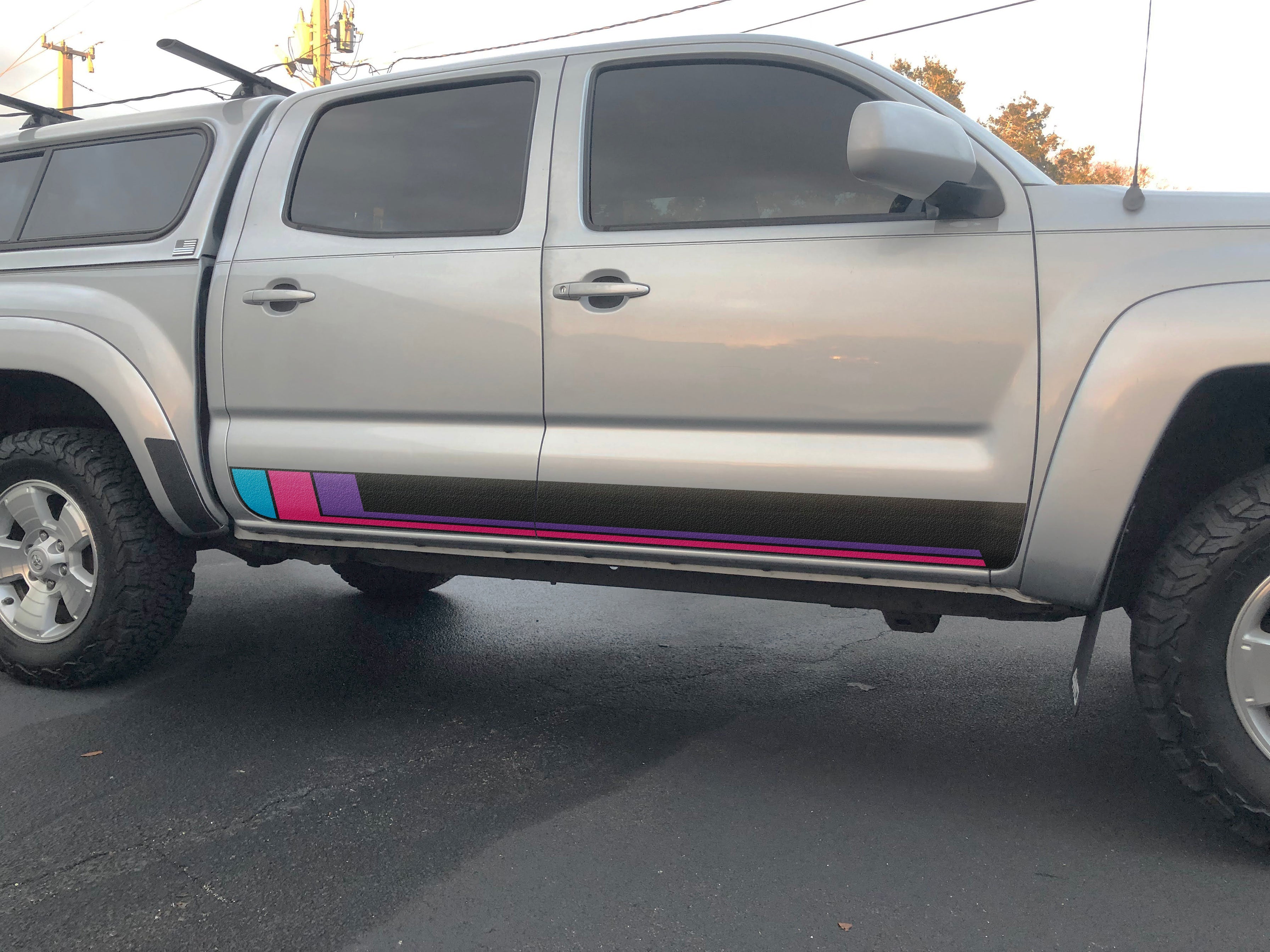 Rocker Panel Protection Overlays Fits 2005-2015 Toyota Tacoma