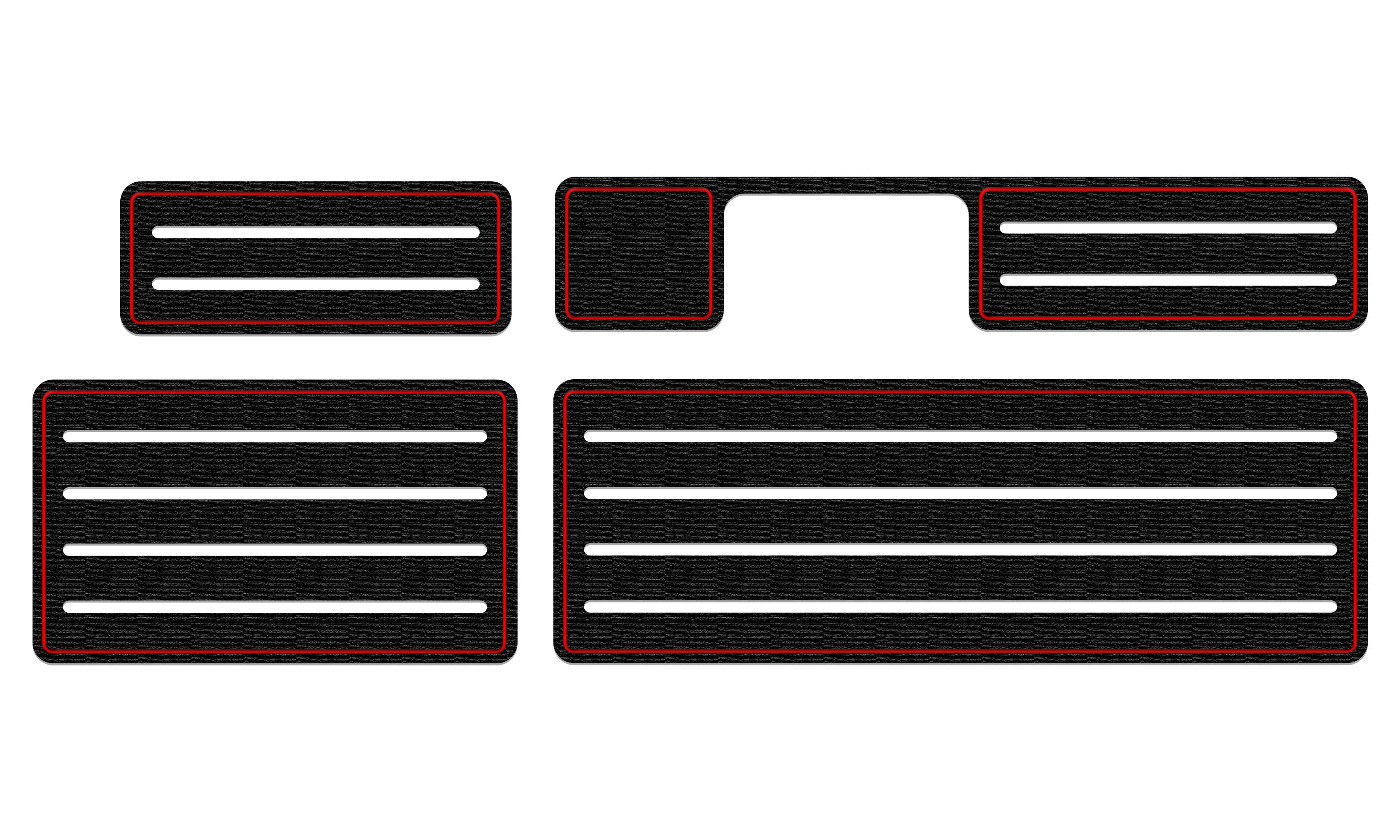 Back Side of Rear Seat Foam Inserts Fits 2016-2023 Toyota Tacoma