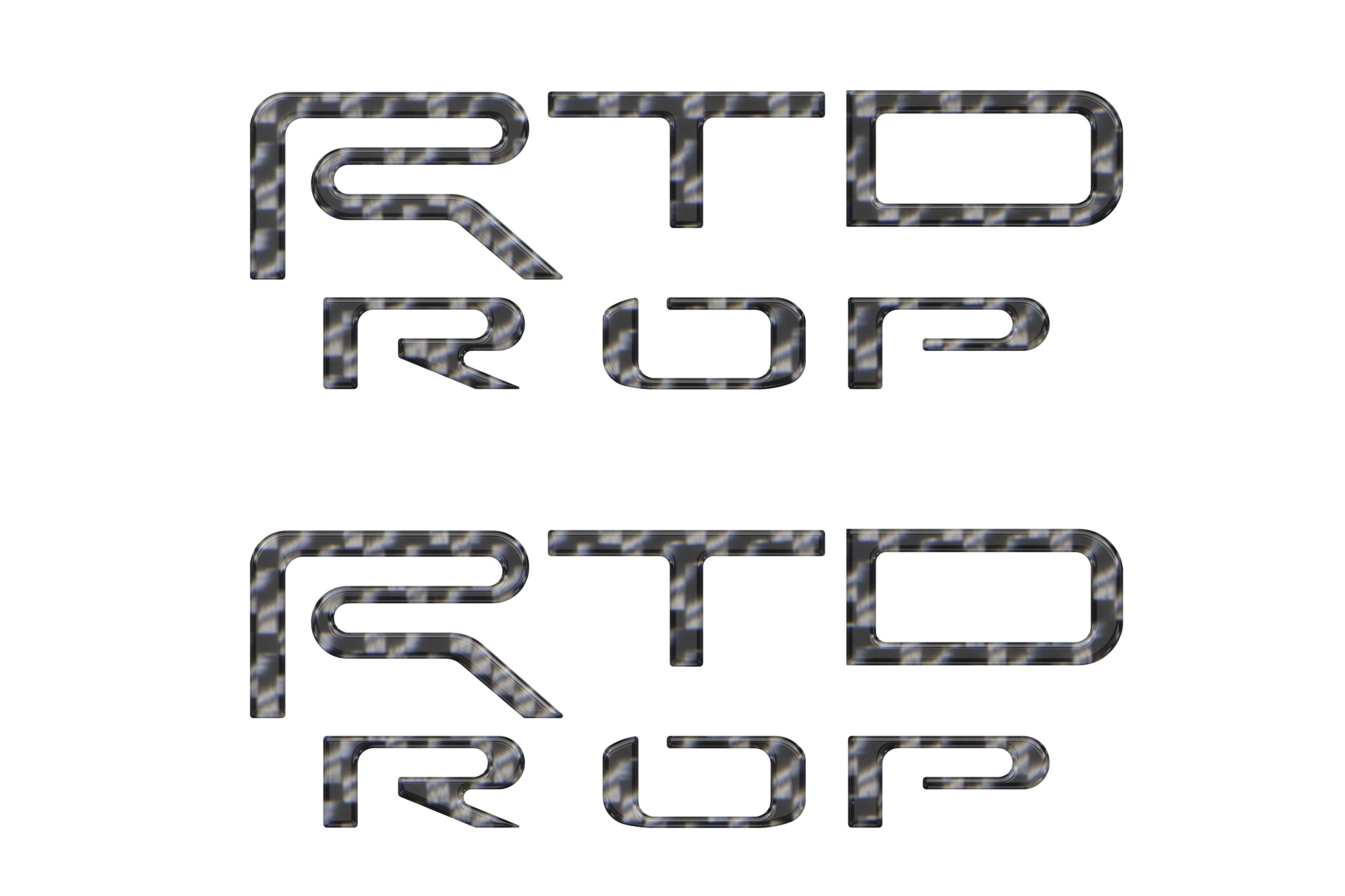 Hood Louver Letter Overlays Fits 2024-2026 Toyota Tacoma