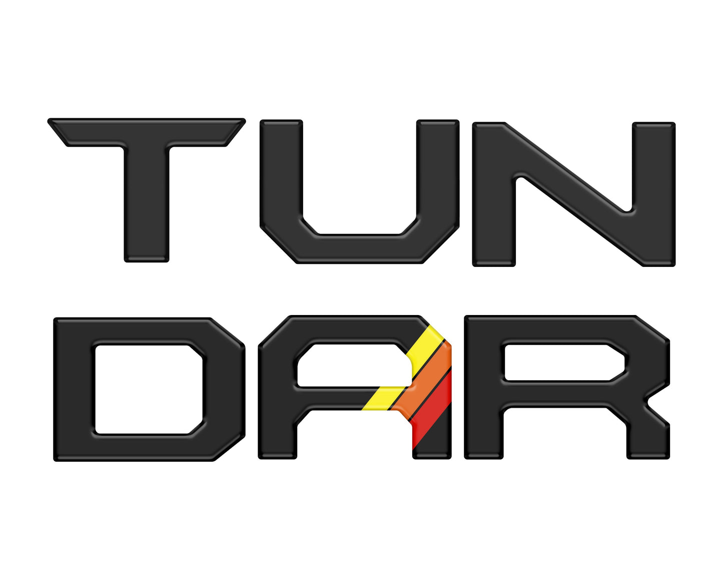 Tailgate Letter Inserts Fits 2022-2026 Toyota Tundra