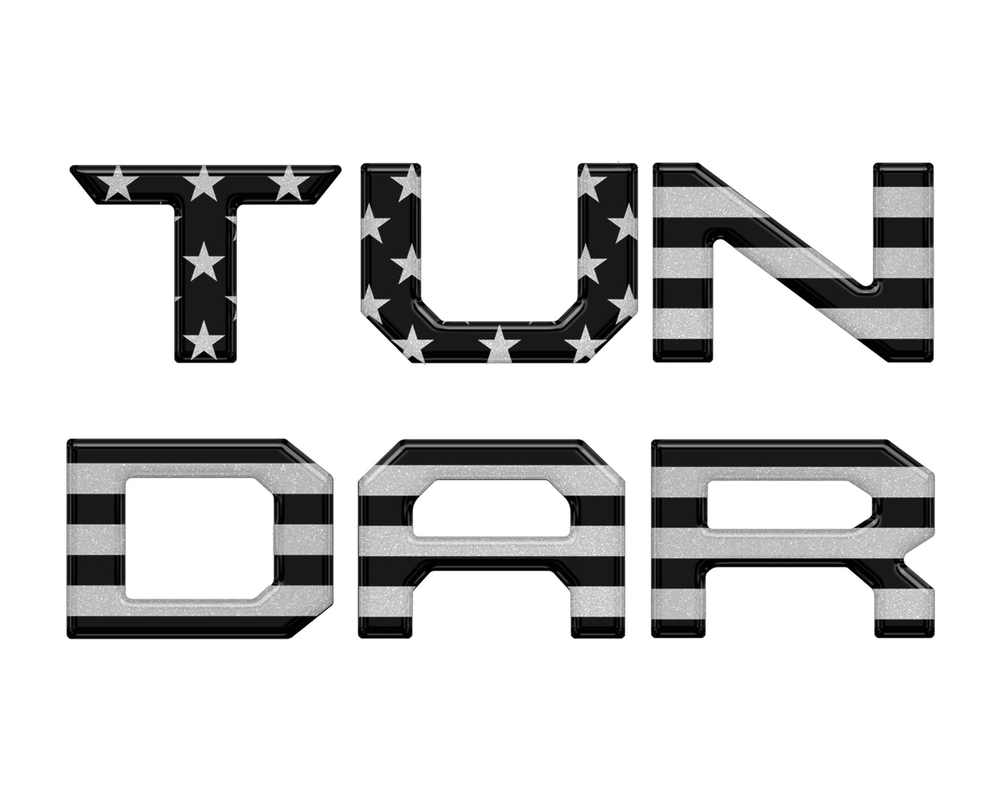 Tailgate Letter Inserts Fits 2022-2026 Toyota Tundra