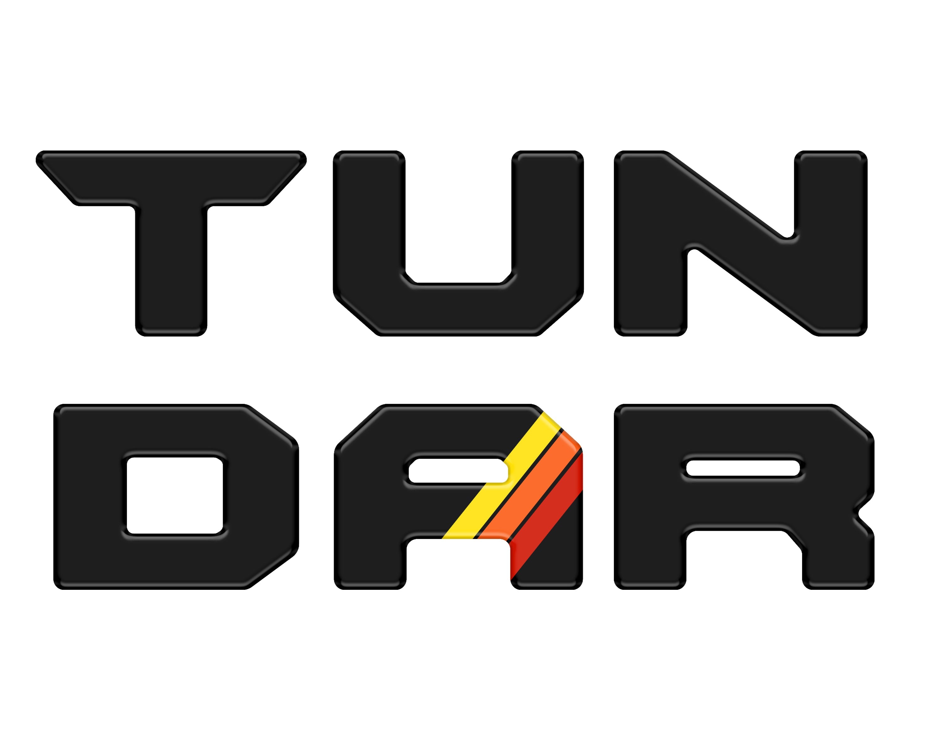 Bed Rail Tailgate Letter Overlays Fits 2022-2026 Toyota Tundra