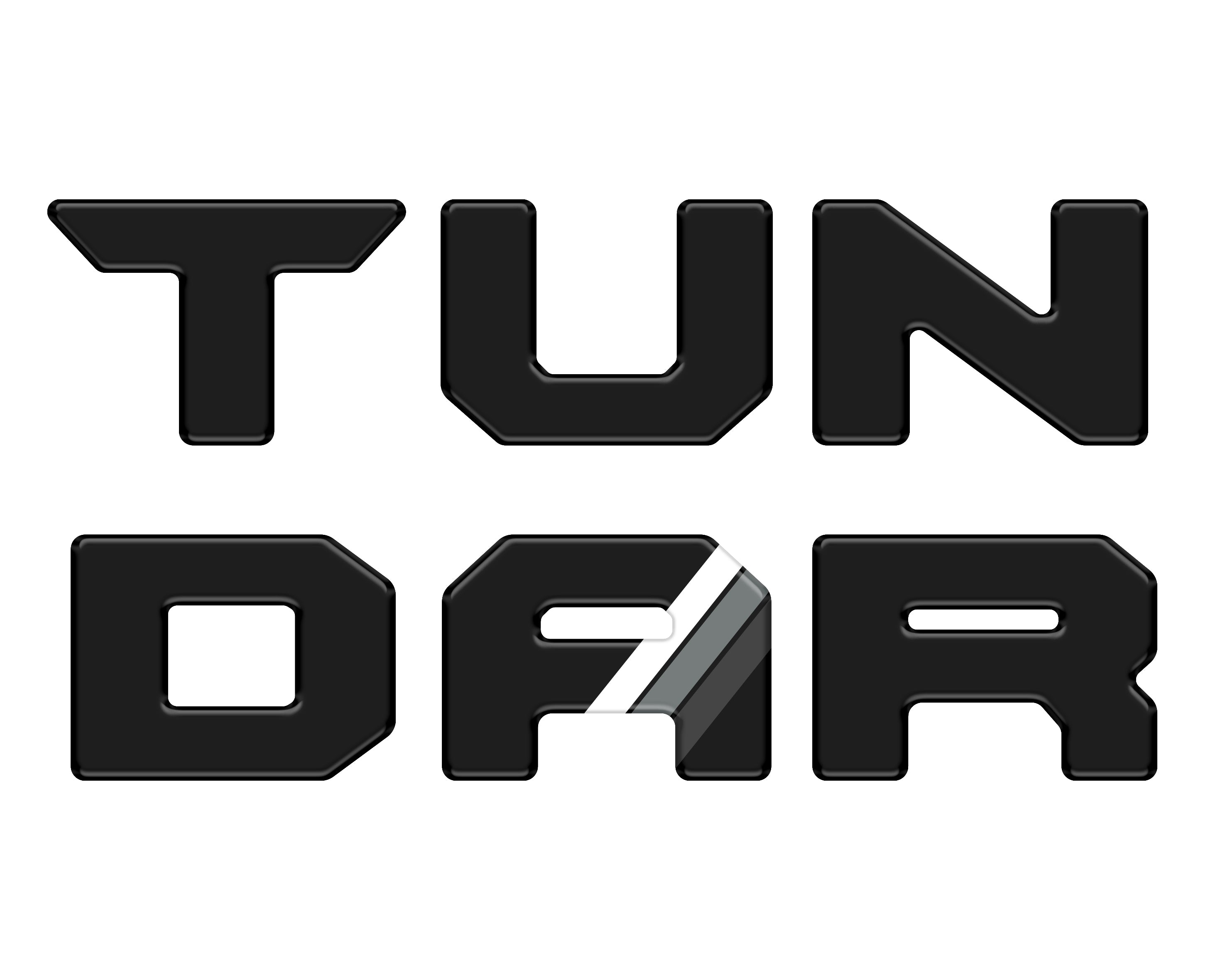 Bed Rail Tailgate Letter Overlays Fits 2022-2026 Toyota Tundra