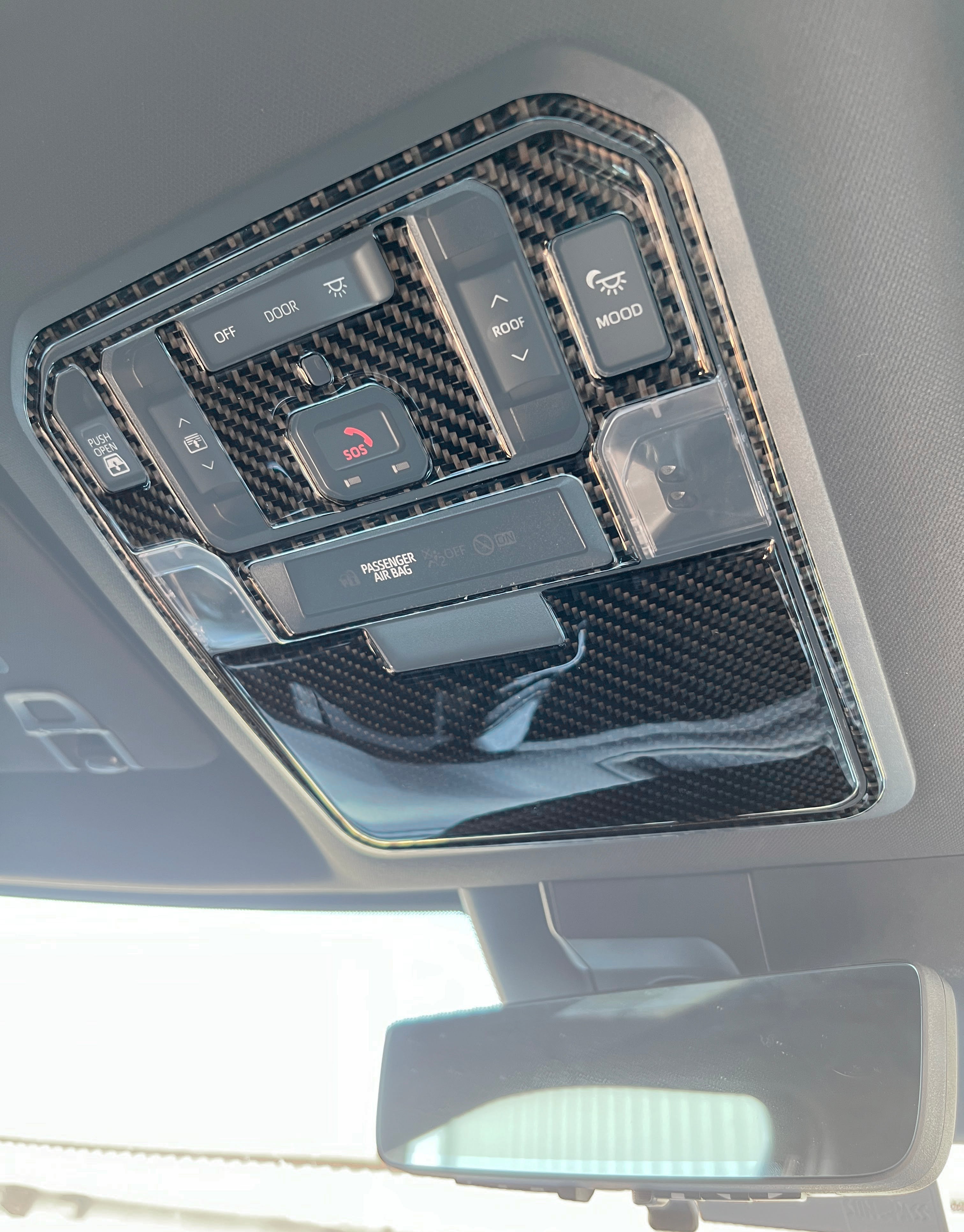 Overhead Switches Accent Trim Fits 2022-2026 Toyota Tundra