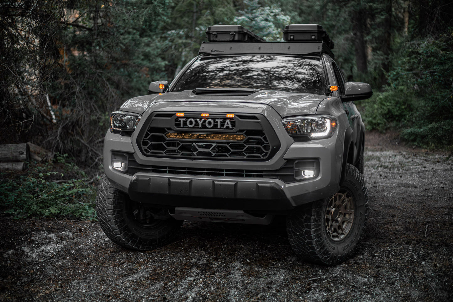 TRD Pro Style Grille with Integrated Light Bar for 2016-2023 Tacoma