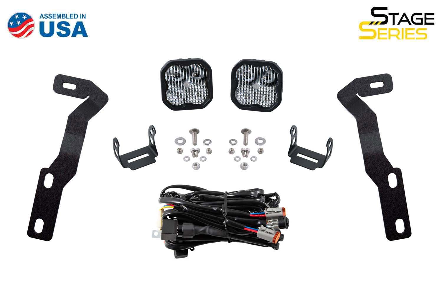 Stage Series Backlit Ditch Light Kit for 2016-2023 Toyota Tacoma