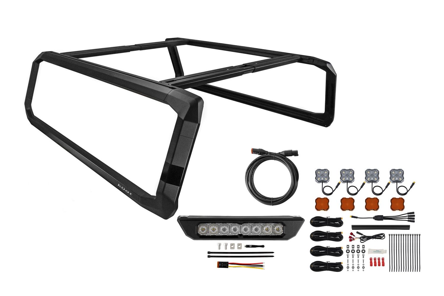 Diode Dynamics Kuat IBEX Bed Rack Kit for 2005-2025 Toyota Tacoma