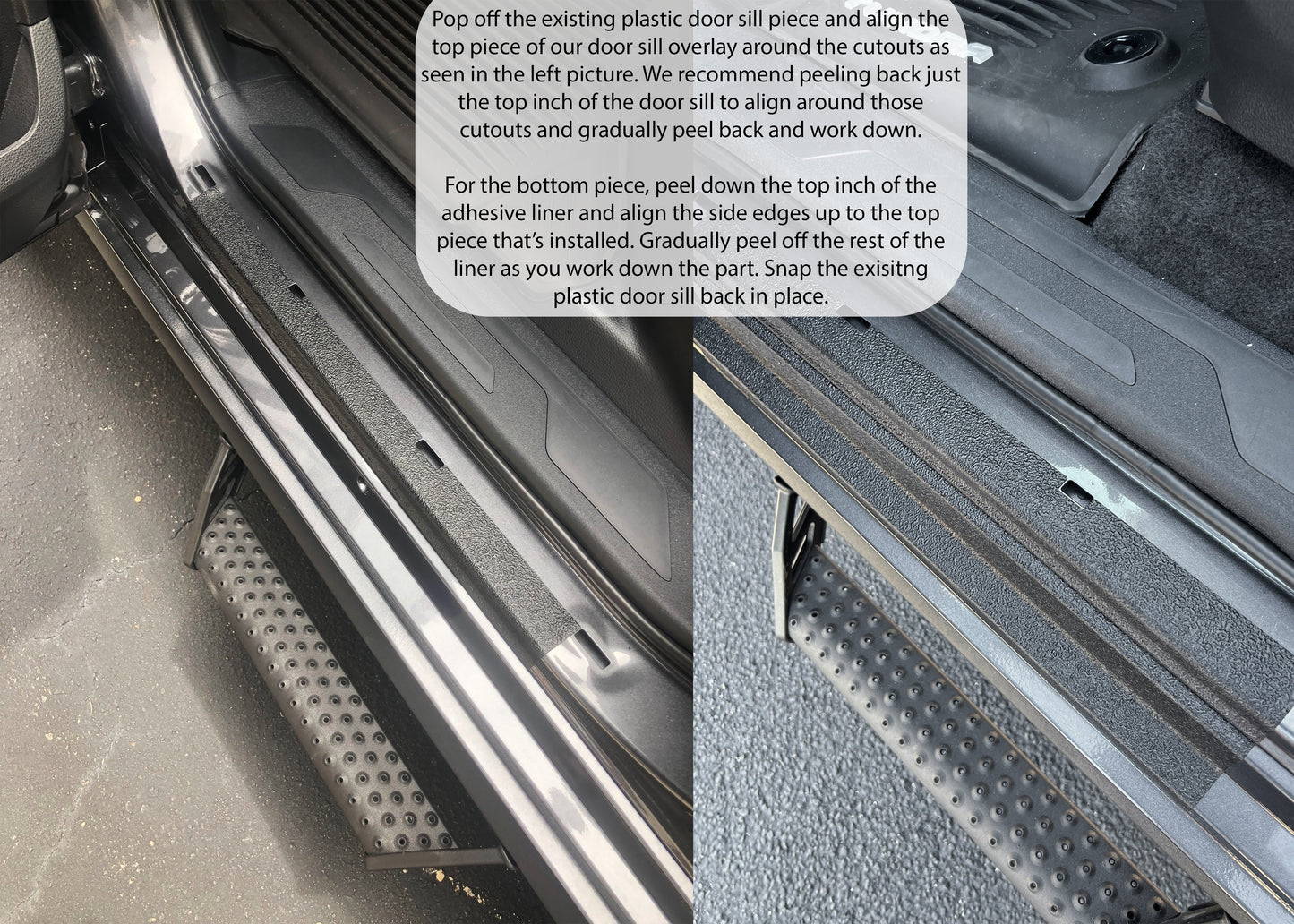 Door Sill Protection Overlays Fits 2022-2026 Toyota Tundra