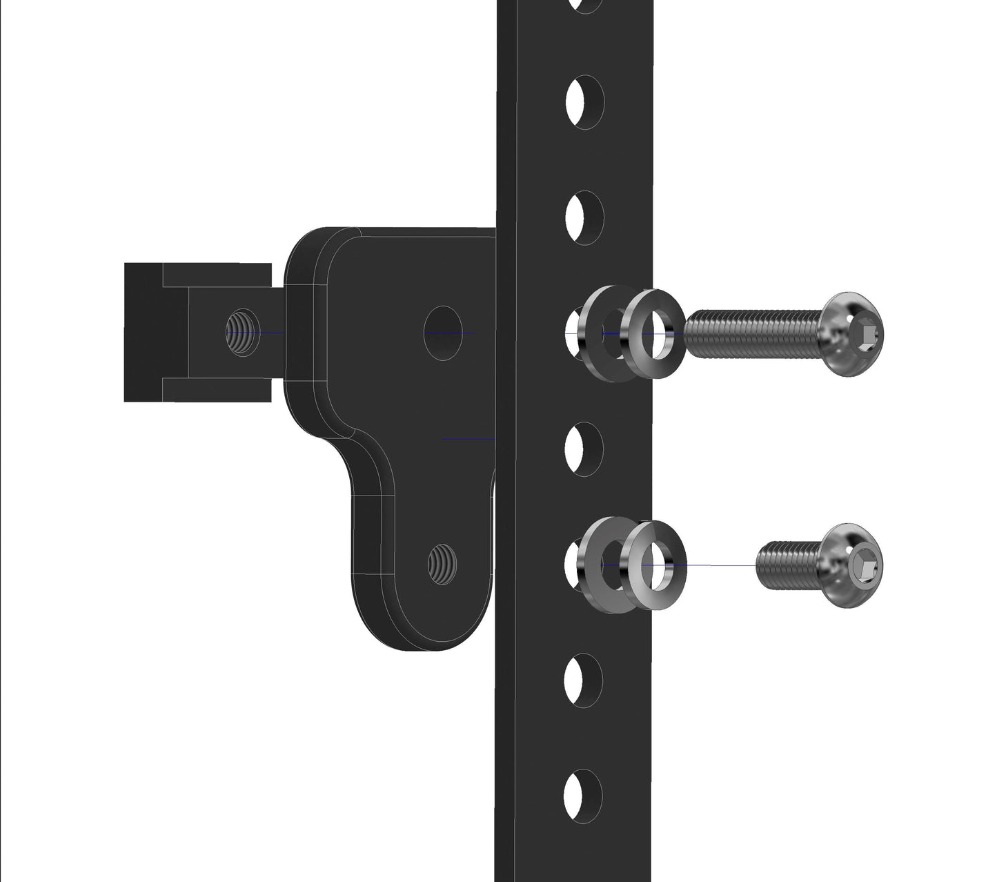 Overland Kitted Bed Rail Mount
