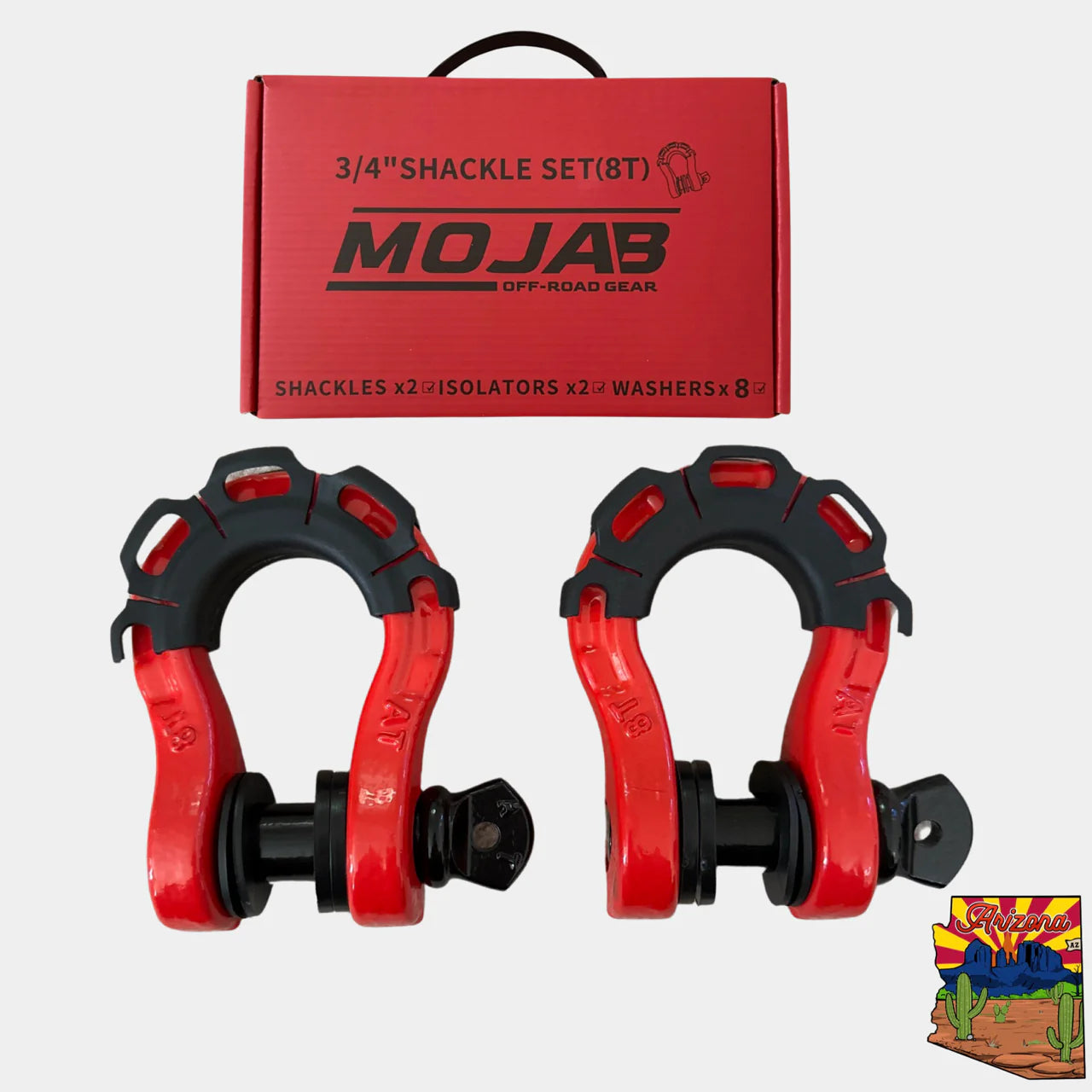 3/4" Heavy Duty Steel Shackle Set