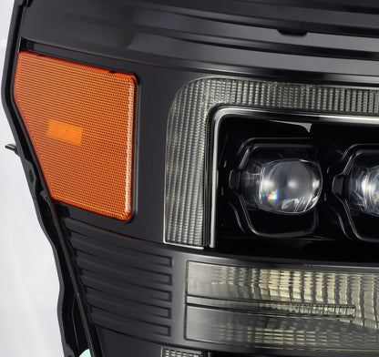 NOVA Alpha Black Headlights w/ Selectable Amber DRL for 2011-2016 Super Duty