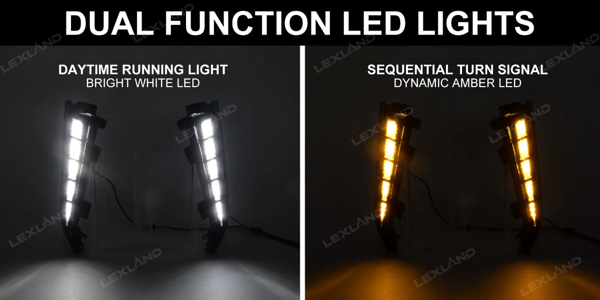 Dual-Color LED Fender Lights Lights for 2024+ Tacoma