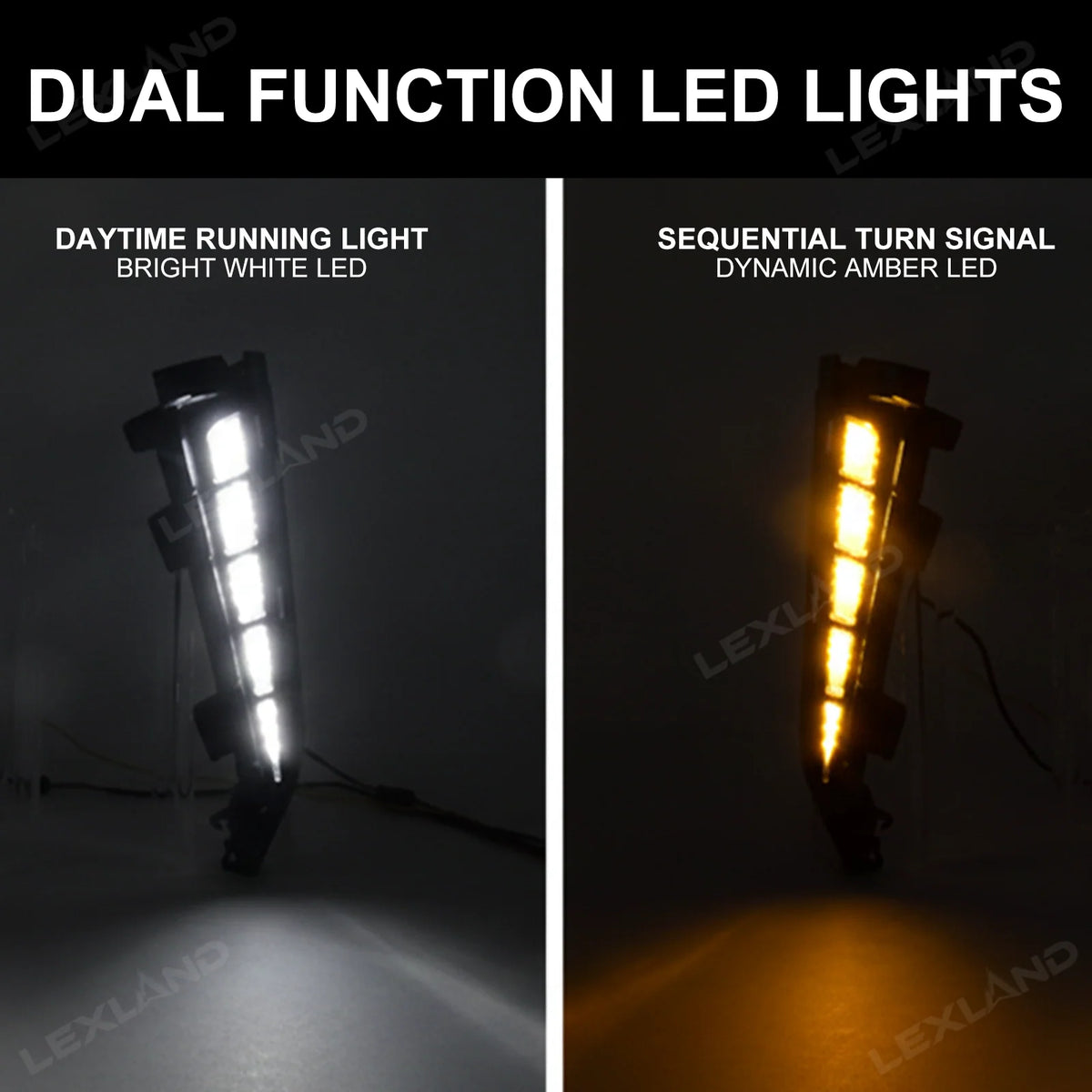 Dual-Color LED Fender Lights Lights for 2024+ Tacoma