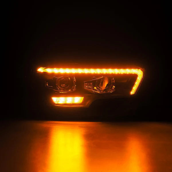 16-23 Toyota Tacoma MK II LUXX-Series LED Projector Headlights Alpha-Black