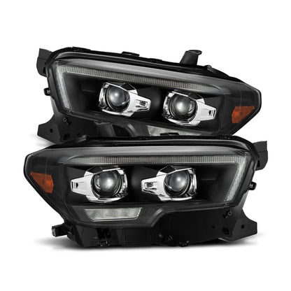 16-23 Toyota Tacoma MK II LUXX-Series LED Projector Headlights Black