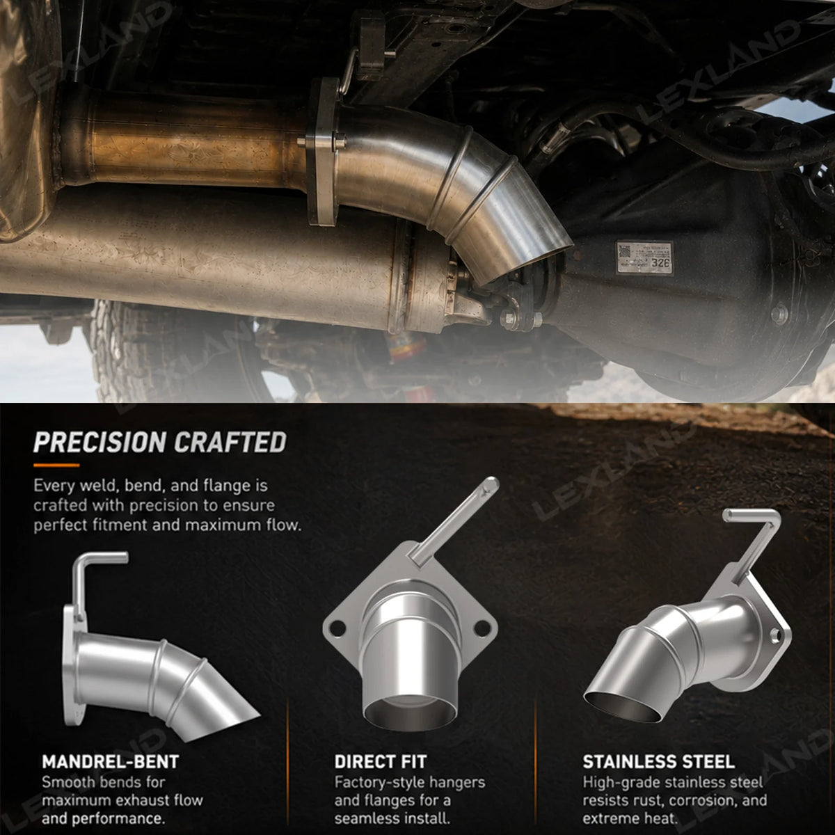 Trail Pipe Exhaust for 2024+ Tacoma
