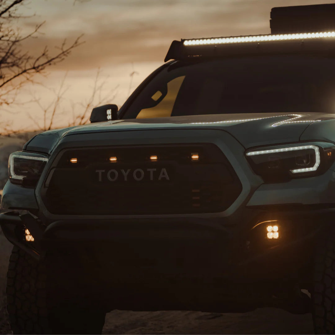 Quattro Amber LED Pod Light- 2 Pack