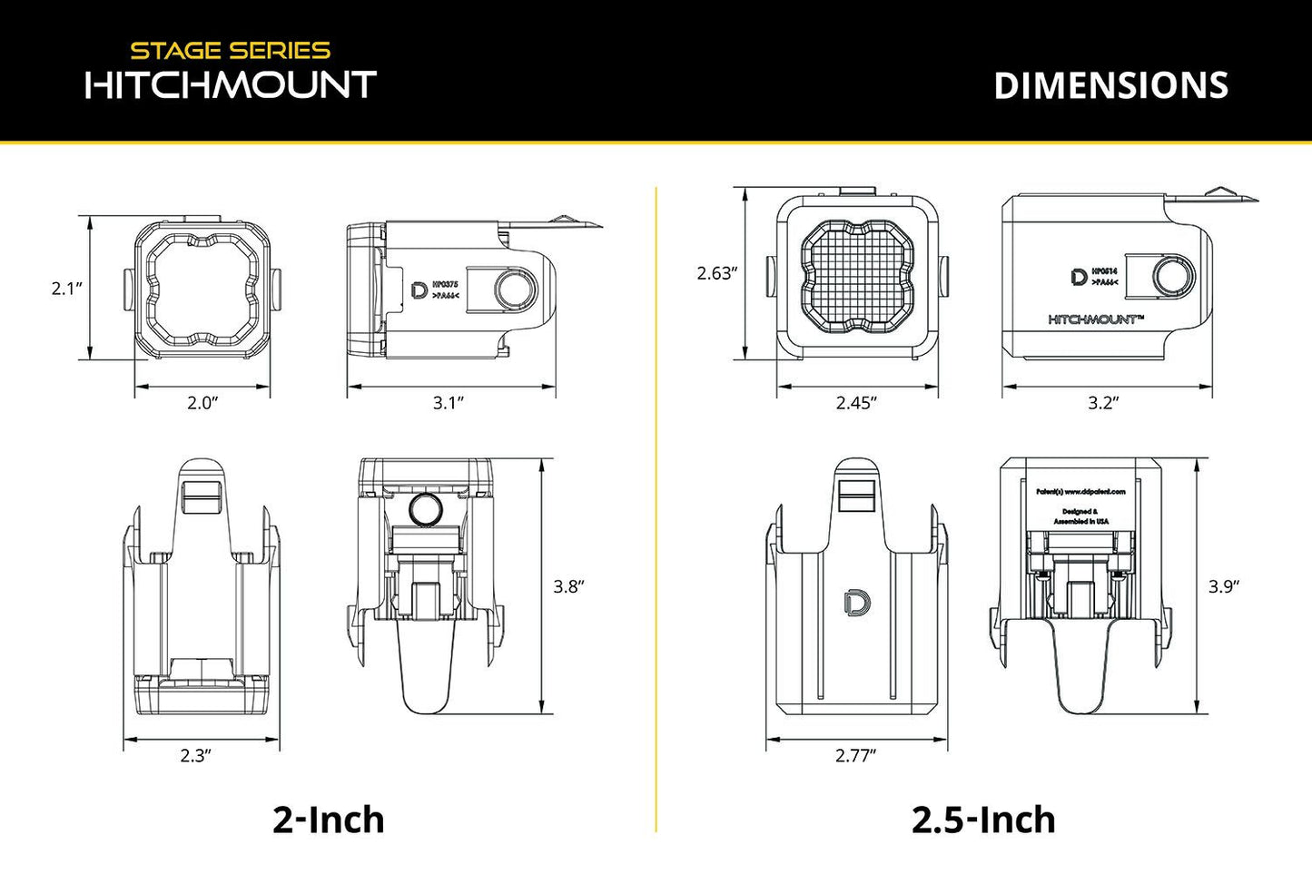 HitchMount LED Pod Reverse Kit for 2025-2026 Toyota 4Runner