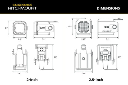 HitchMount LED Pod Reverse Kit for 2025-2026 Toyota 4Runner