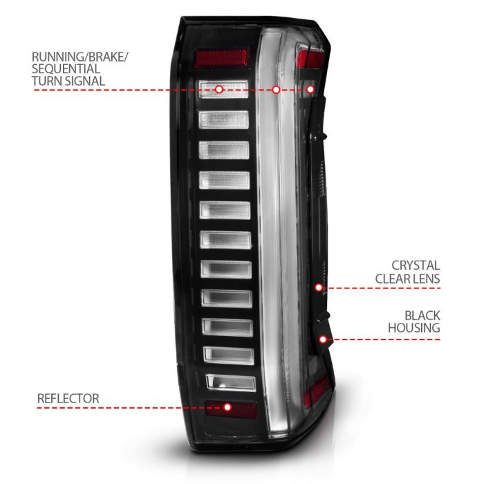 2022+ Tundra Tail Lights w/ DRL, Sequential & Initiation