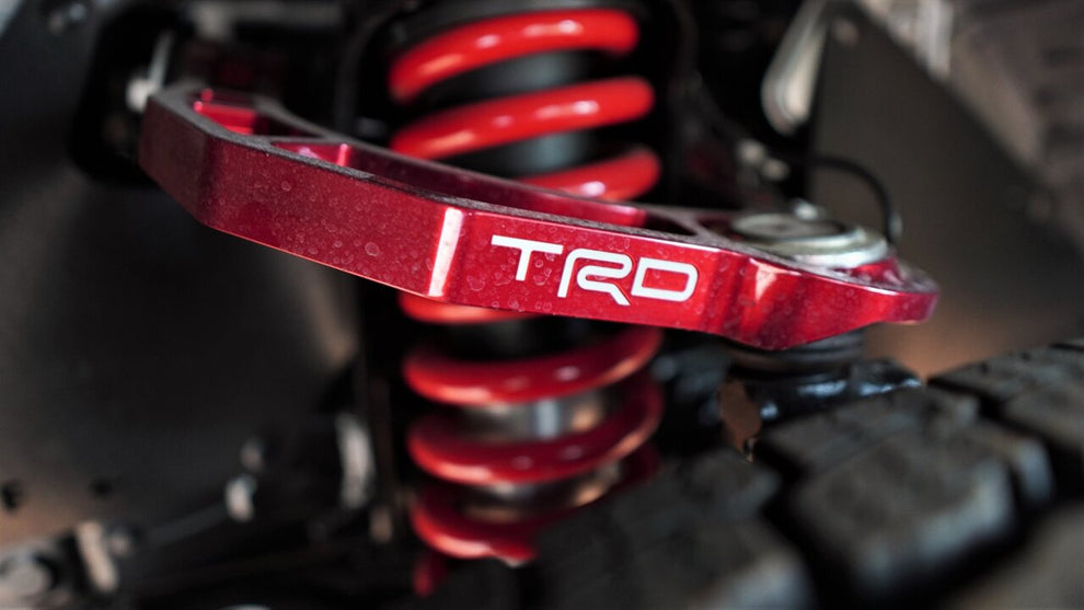 Red TRD Upper Control Arms from 2024+ TRD Pro Tundra Rave Off Road