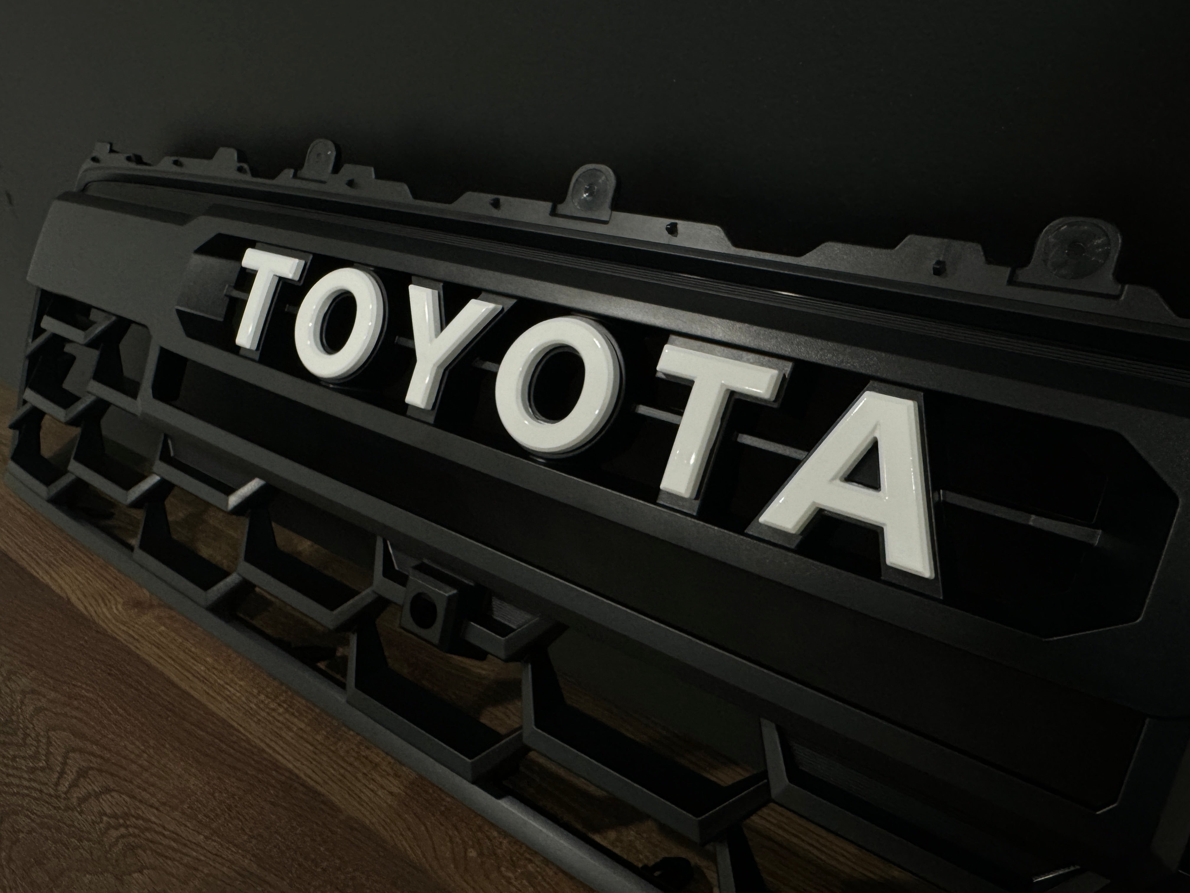 Custom Paint-Matched TOYOTA Pro Grille Letters (Cart Add-On)