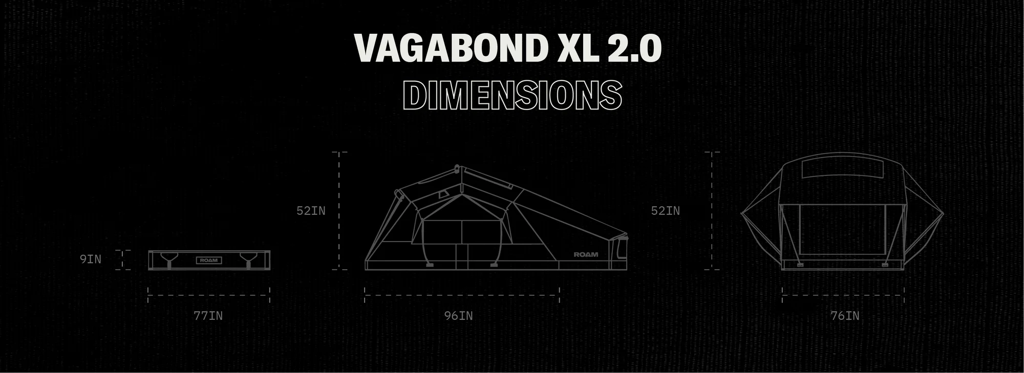 ROAM Vagabond XL 2.0 Rooftop Tent