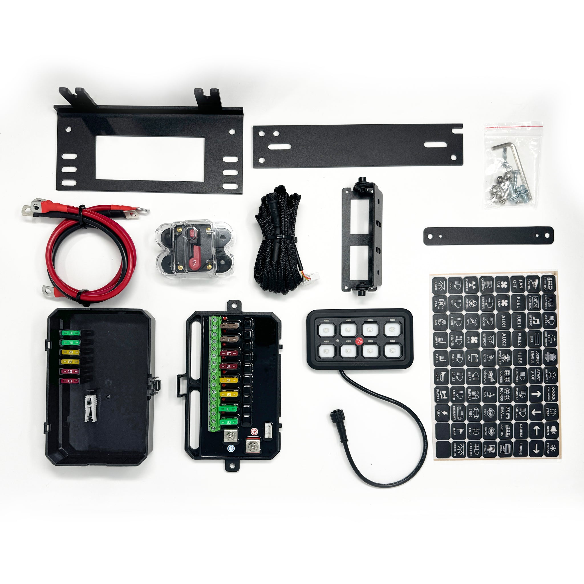 Rave 8-Channel Auxiliary Switch Kit – Rave Off Road