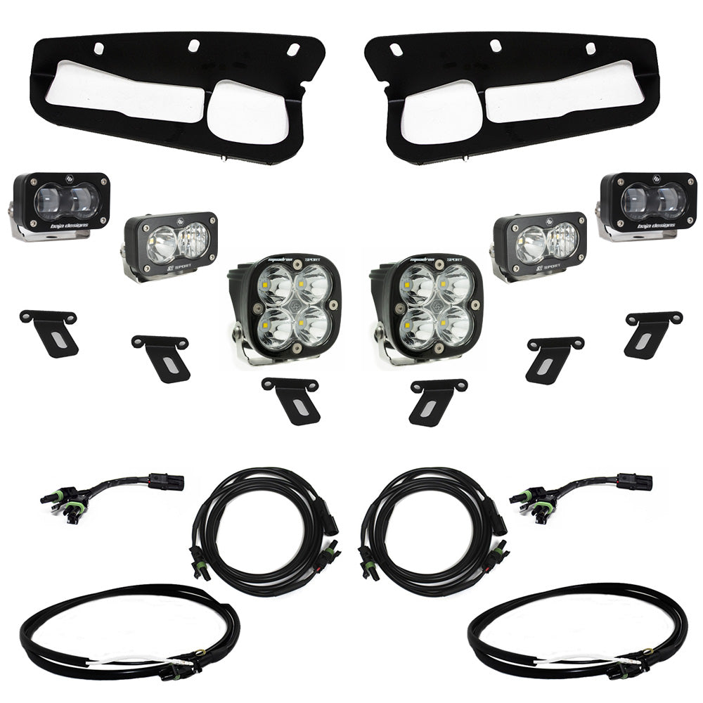 Ford S2 SAE “Sportsmen” Fog Pocket Light Kit - Ford 2021-On Bronco; Steel Bumper