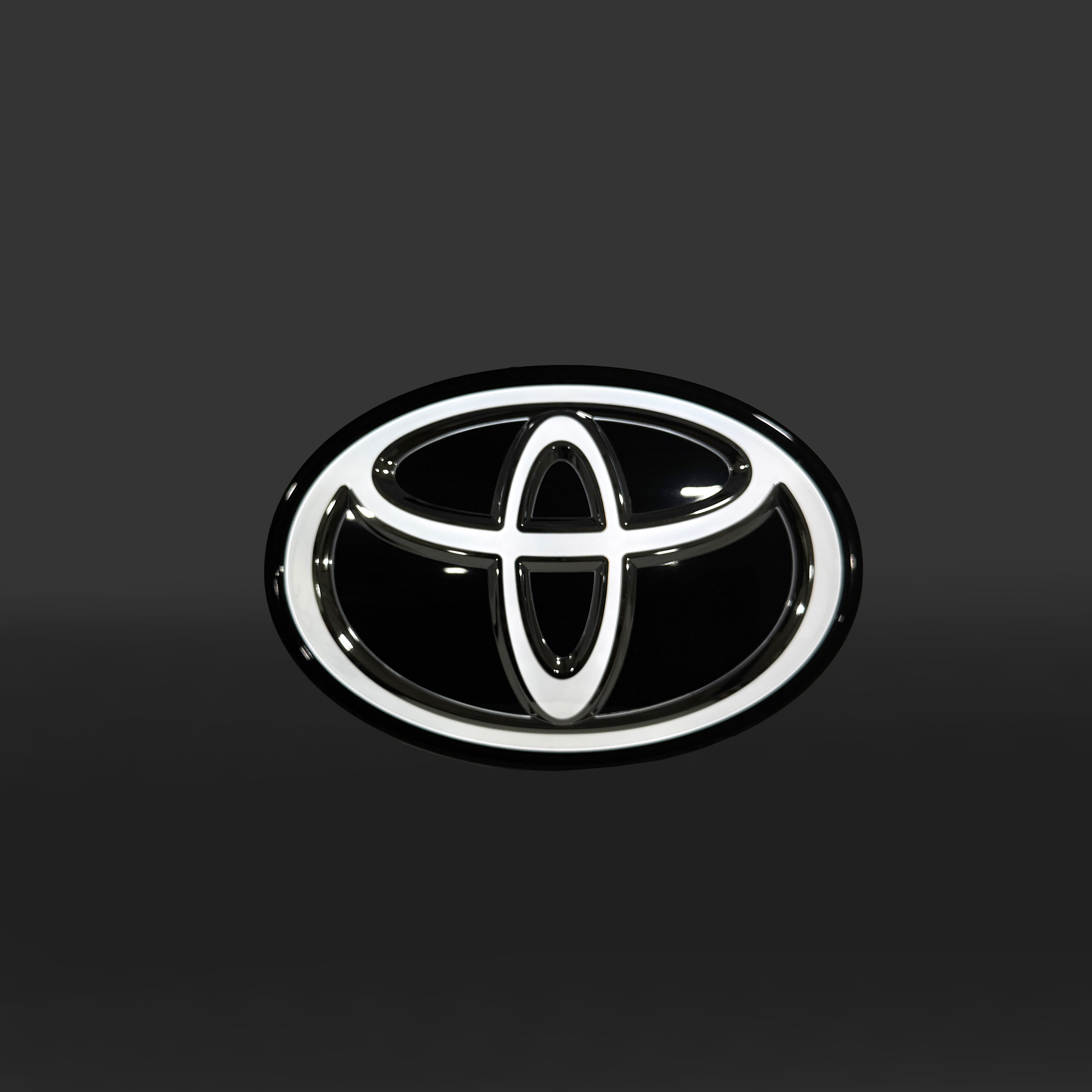 Black Flag Grille Badge Emblem For 2000-2021 Toyota Tacoma, 4Runner, Tundra TRD - Front Direct Replacement