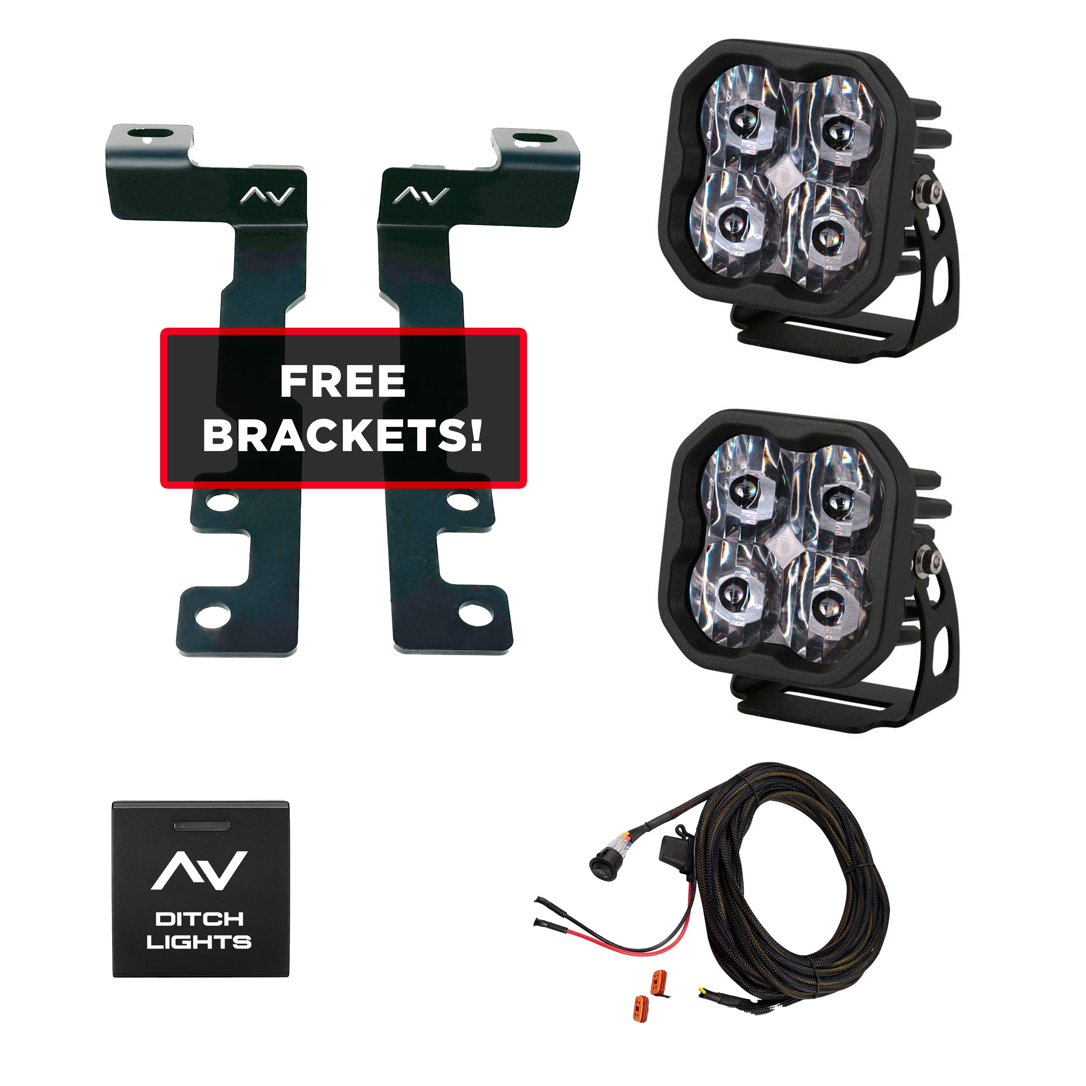 Diode Dynamics SS3 Promotion - Free Ditch Light Brackets