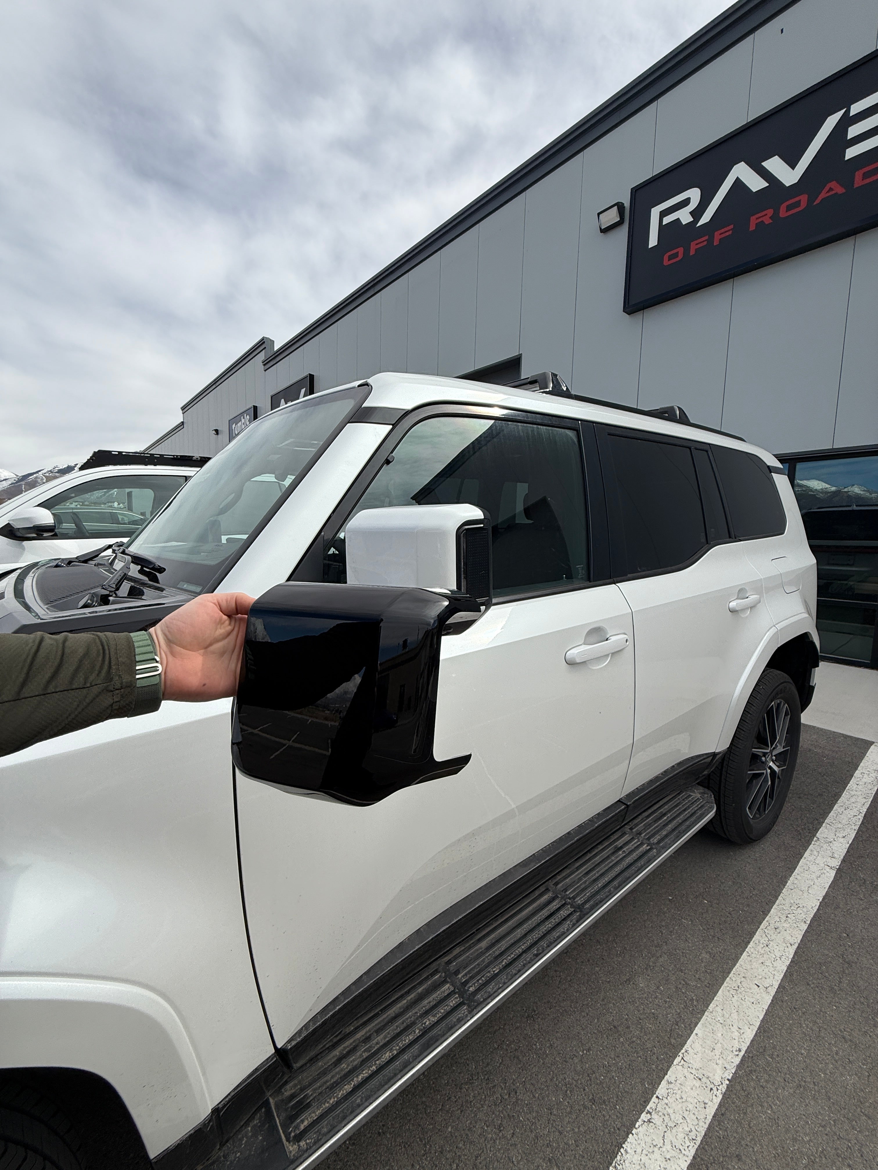 OEM Overtrail Gloss Black Mirror Caps for Lexus GX550