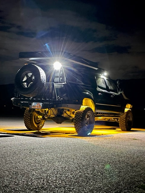 Roof Rack Handle with Integrated Scene Light (Pair of 2)