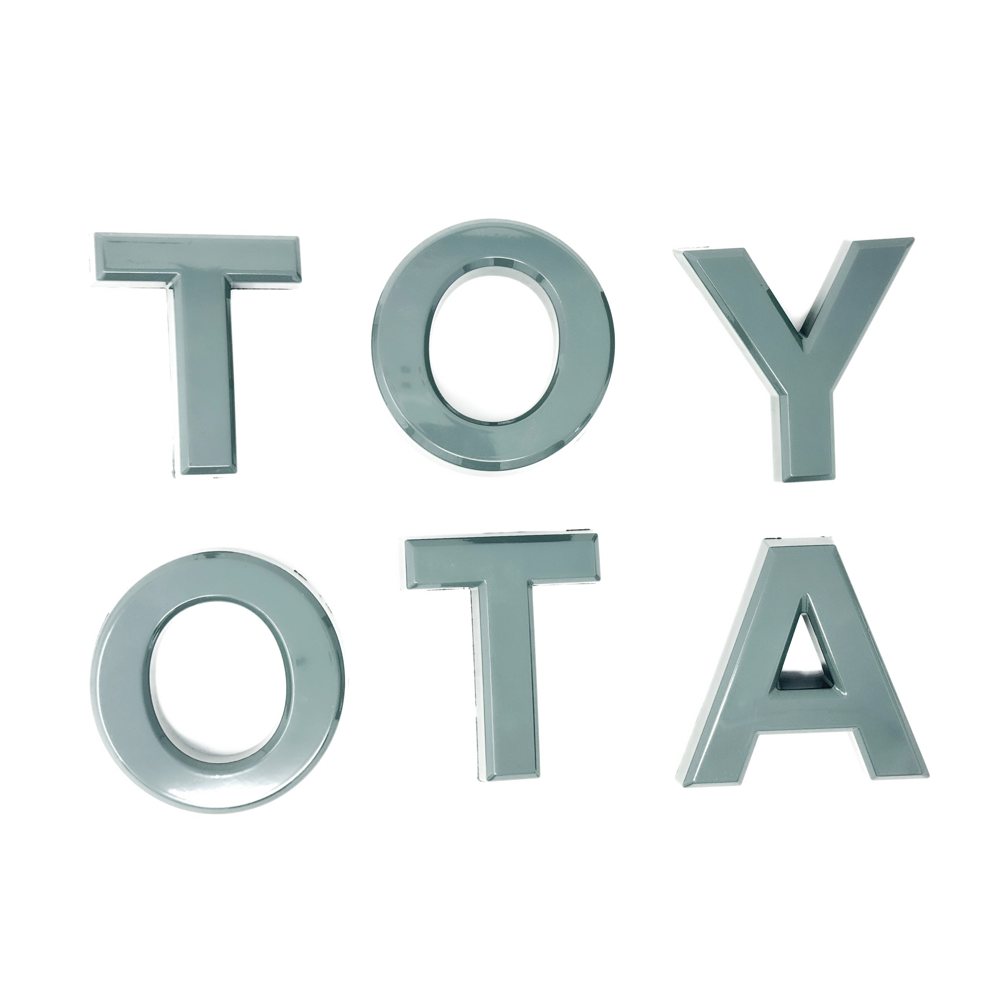 Custom Paint-Matched TOYOTA Pro Grille Letters (Cart Add-On)