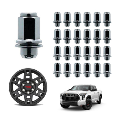 Narrow 14mm Lug Nuts - Fits Tacoma / 4Runner wheels designed for 12mm studs