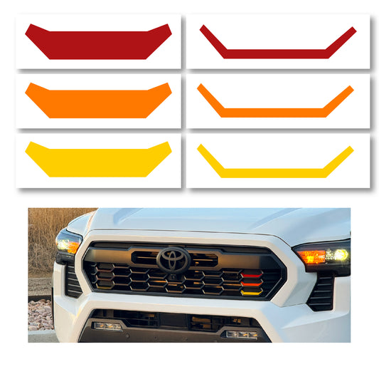 Heritage Vinyl Grille Decals for 2024+ Tacoma