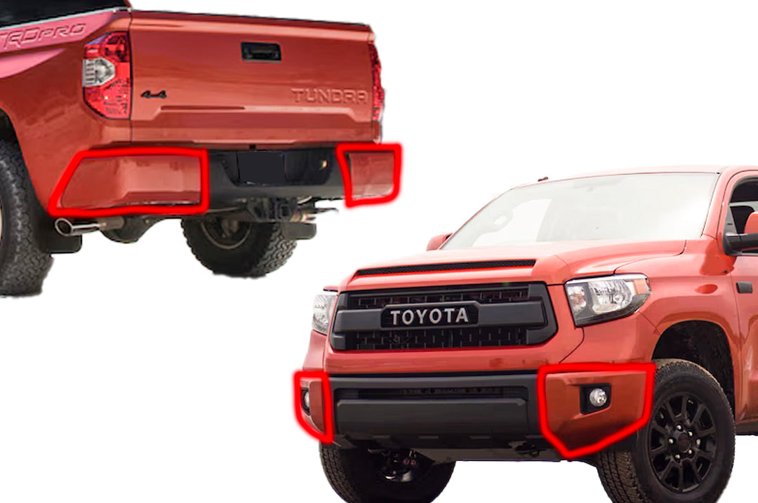 Paint Matched Bumper Caps for 2014-2021 Tundra