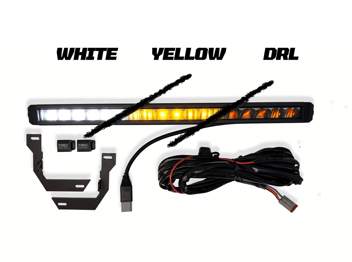 Dual Color 18" LED Light Bar w/ Amber DRL for 2024+ Tacoma